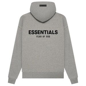 Essentials X Fear of god dark oatmeal hoodie